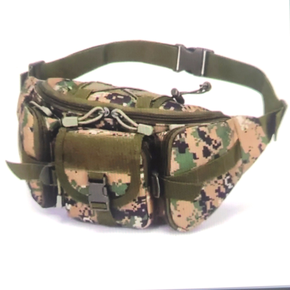 COPY - Nylon Waist Fanny Pack Camo Tactical Sport Camouflage Belt Bag